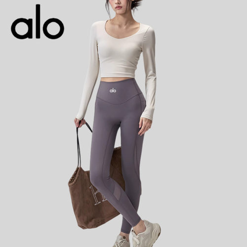 AIo网纱收腹提臀瑜伽裤