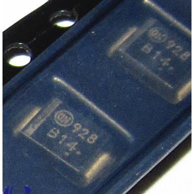 贴片肖特基MBRS140T3G 丝印B14 SMB 1A 400V 原装ON MBRS140
