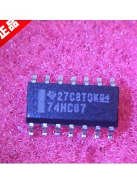全新SN74HC07DR 74HC07D SOP-14贴片6反相集电极开路驱动器