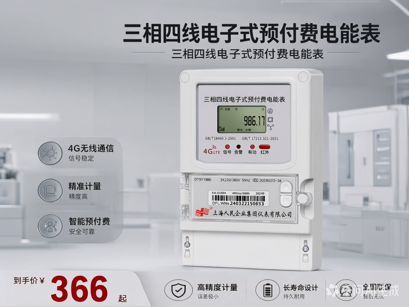 三相四线阶梯电表低压