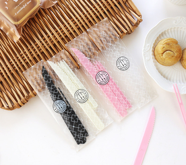 中秋月饼刀叉一次性套装冰皮月饼绿豆糕塑料叉子独立包装食品餐具