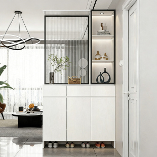 实木入户玄关鞋柜一体简约现代客厅隔断屏风2026年新款柜家用酒柜