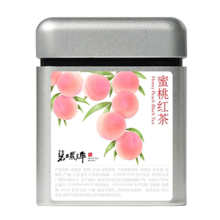 碧螺牌蜜桃红茶茶包碧螺红茶女生养生袋泡茶花茶暖胃茶叶罐装40g