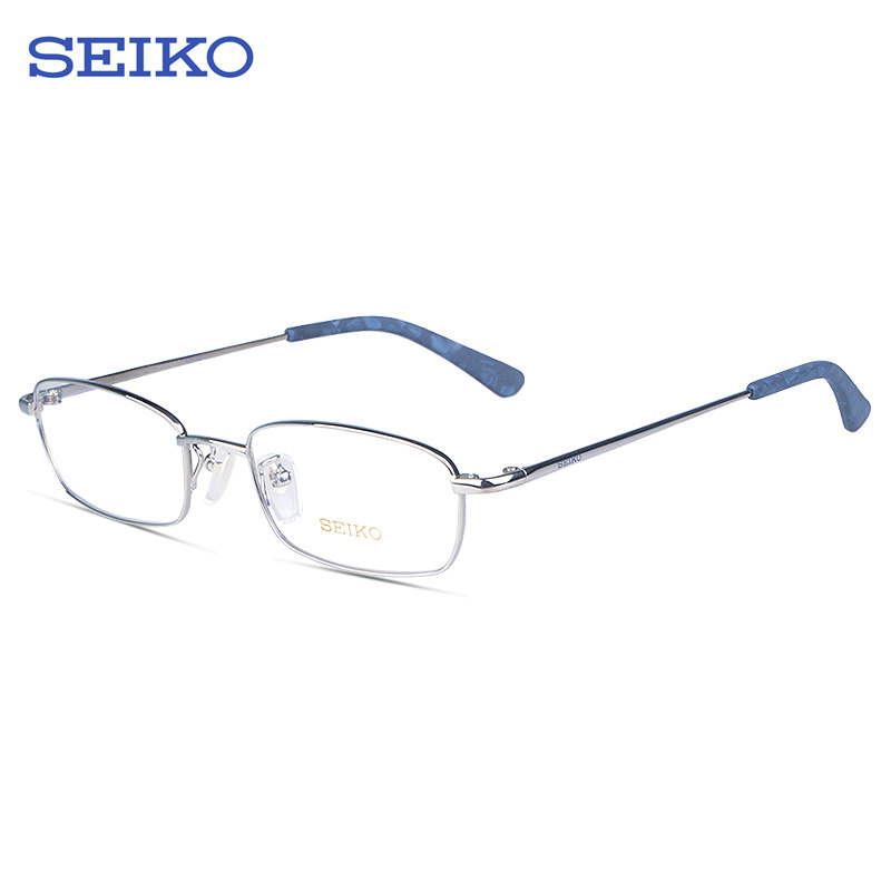 精工SEIKO眼镜框基础系列钛材全框近视休闲商务男款眼镜架H01046