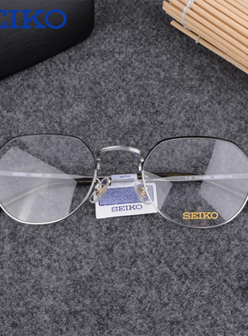 精工SEIKO眼镜框复古系列β钛全框近视休闲时尚男女眼镜架H03098