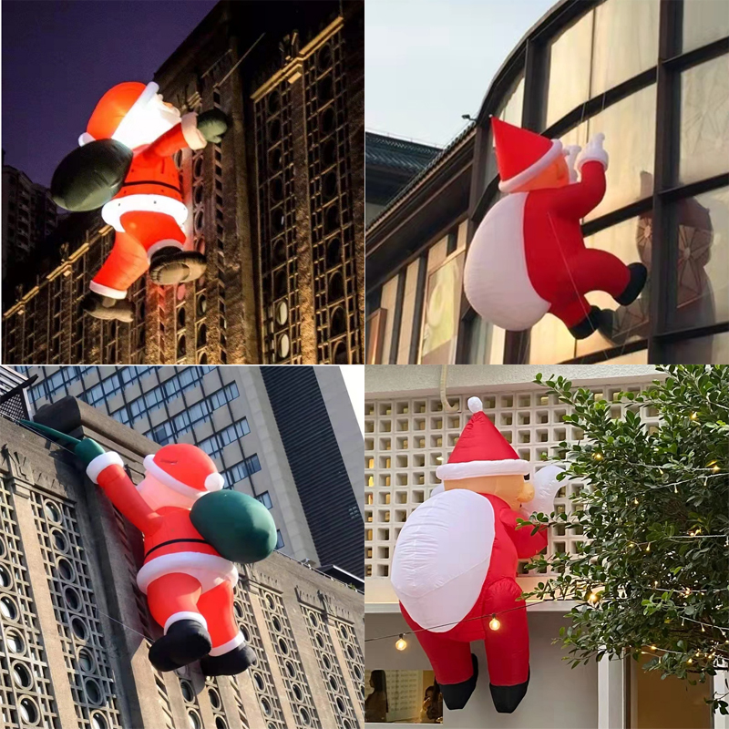 圣诞老人爬墙气模曼傲气模