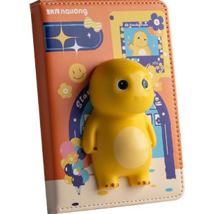 小奶龙解压本减压笔记本小学生可爱超萌卡通手帐女生记事日记本子男孩儿童手账套装少女高颜值好看的文具礼物