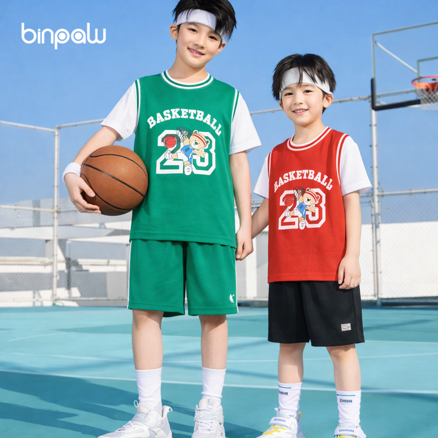 童装男童夏季套装新款短袖加大码中大童休闲蓝球服运动两件套