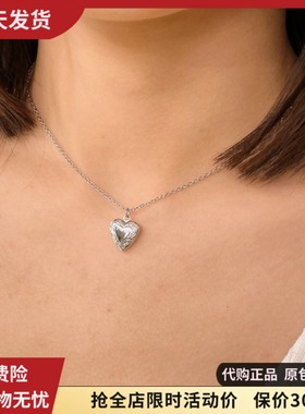 bm小爱心项链洗澡可戴不掉色