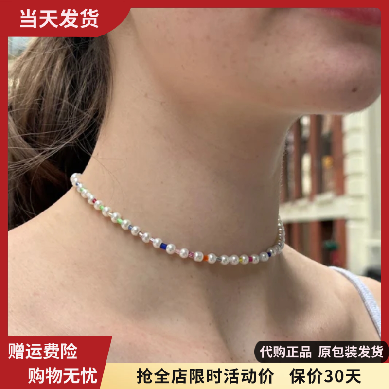 珍珠串珠项圈链女夏新款
