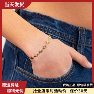 bm手链不掉色女学生党夏新款心形桃心首饰国内代购brandymelville