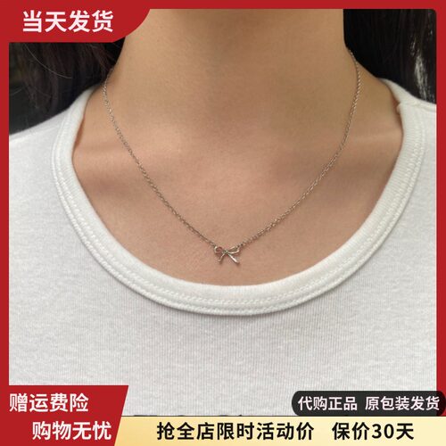 bm项链女新款蝴蝶结吊坠锁骨链choker短链国内代购brandymelville