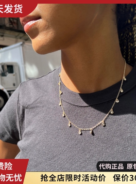 bm项链新款女水晶吊坠饰品ins风百搭夏新款女百搭Brandy Melville