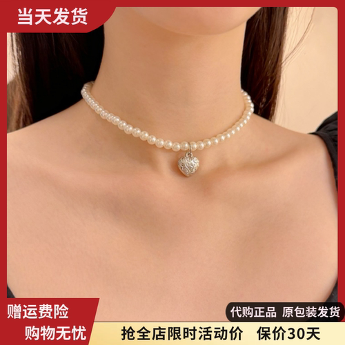 爱心珍珠项链Choker女夏新款