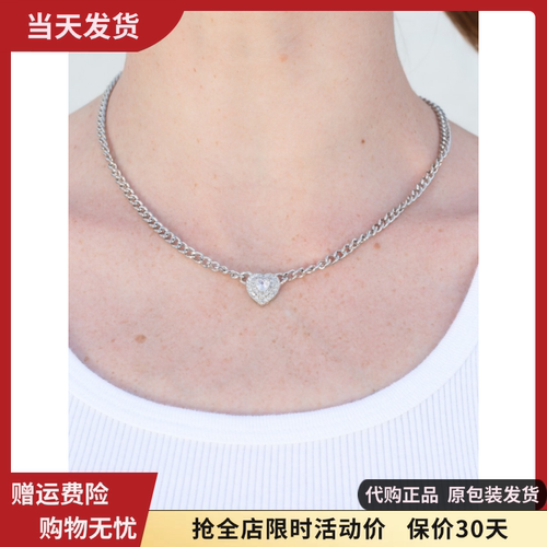新款水钻爱心锁骨链Choker