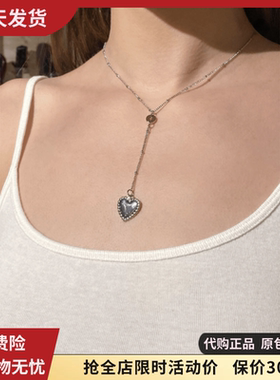 brandy melville项链流苏大爱心百搭夏新款女饰品ins风正品代购bm