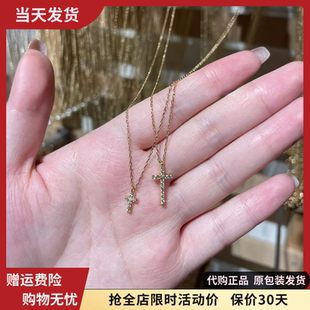 bm十字架项链女学生党精致锁骨链小号吊坠国内代购brandymelville