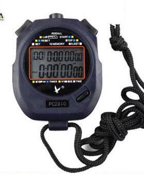 天福秒表PC2810两排10道篮球田径裁判专业电子运动跑步计时器跑表