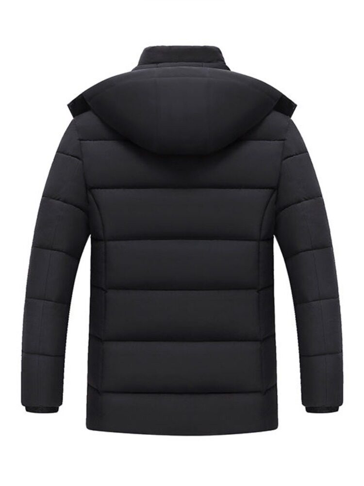 가벼운 럭셔리 새아빠 솜 패딩 재킷 중년 및 노인 벨벳 두꺼운 따뜻한 솜 재킷 중년 남성 겨울 솜 재킷