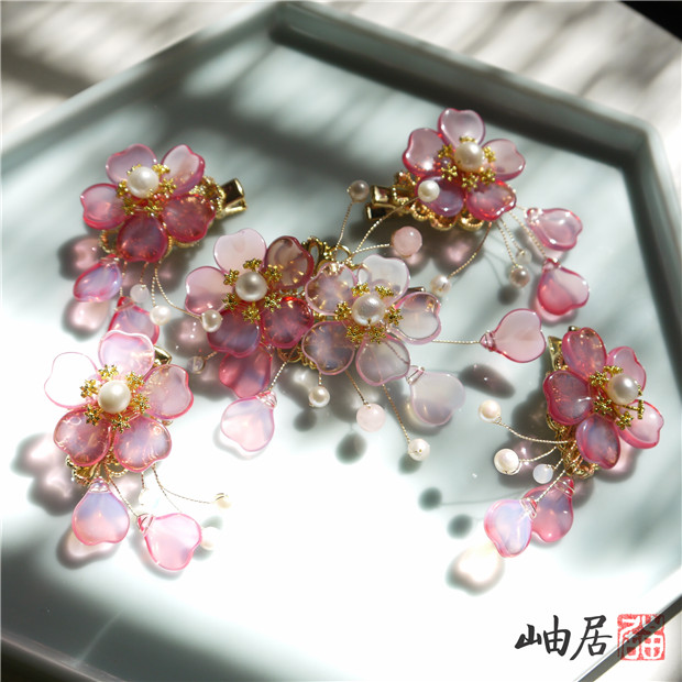 古风原创点缀日常百搭后压发饰