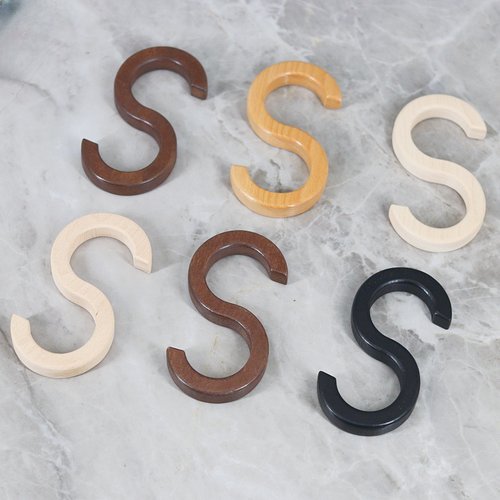 S形挂钩榉木多功能挂钩服装展示