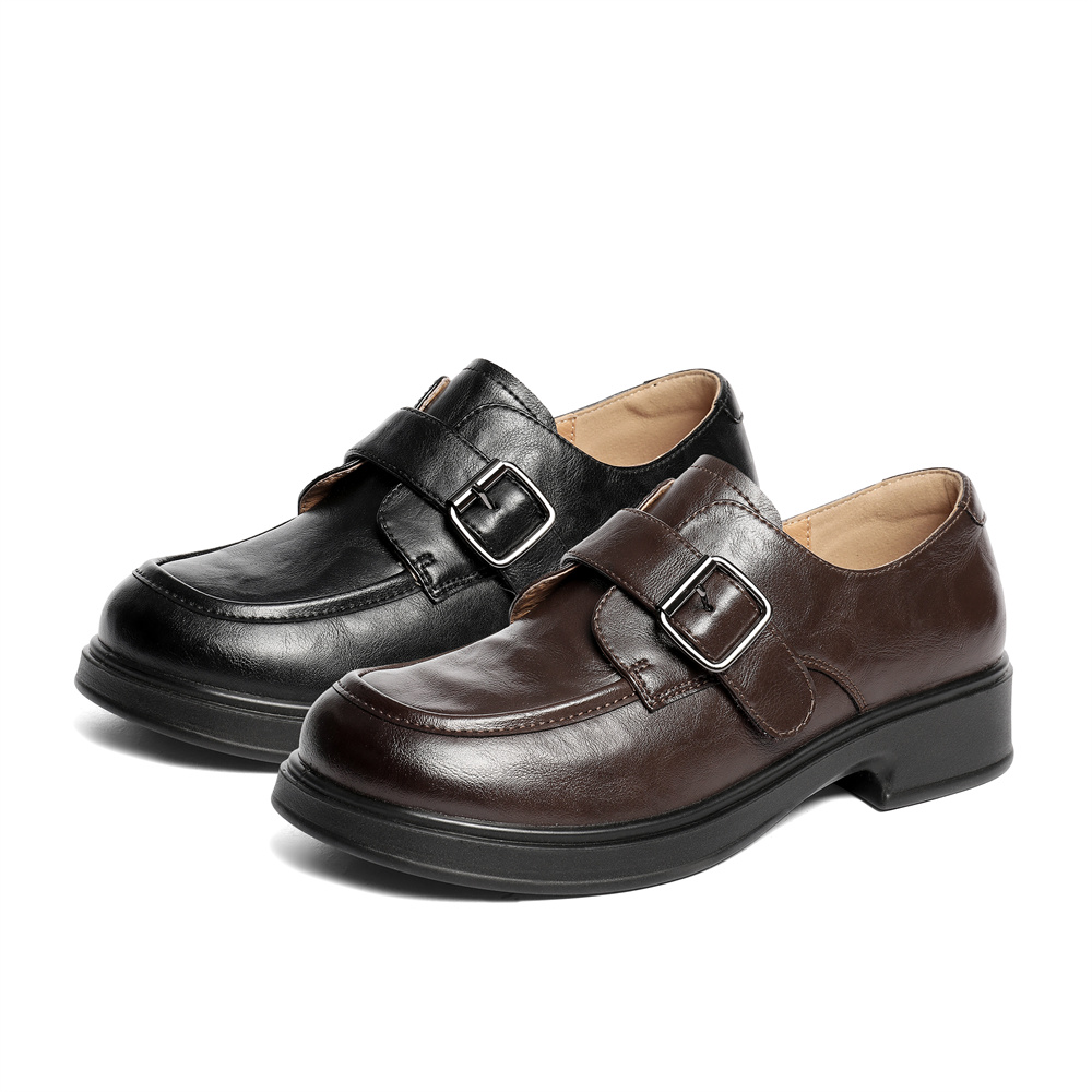 森达秋季新款信使乐福鞋女鞋厚底牛津商场同款软底单鞋XUK01CA5