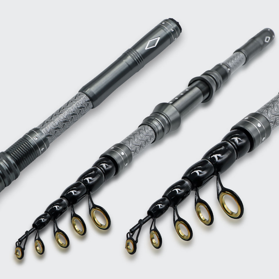 便携式EYA握柄超短海竿收缩路亚竿滑漂矶黑鱼鲤鱼远投竿5号抛投杆