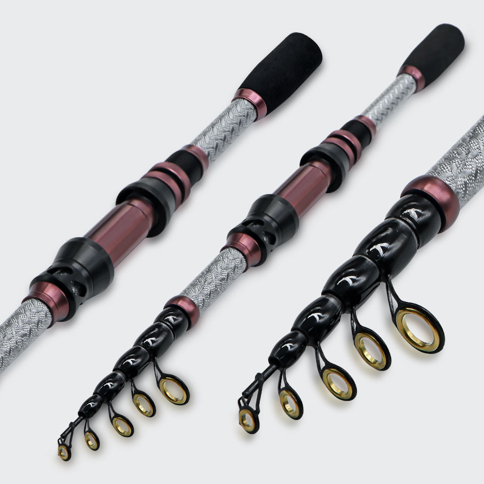 便携式EYA握柄超短海竿收缩路亚竿滑票矶黑鱼鲤鱼远投竿5号抛投杆