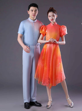 出租春晚舞蹈瑞雪平安图伴舞服装青春组合现代舞服开场舞合唱租赁