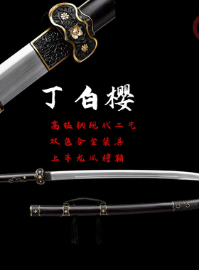 龙泉刀剑高锰钢一体锻造长款