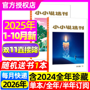 全年 半年订阅 2024 小小说选刊杂志2025年1 创刊四十周年微型小说选刊故事会校园版 含11月 2026年 民间传奇文学散文非过刊 10月