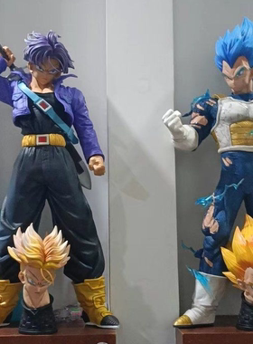 促销 GK 超级赛亚人 四头雕贝吉塔  超大手办动漫雕像模型摆件