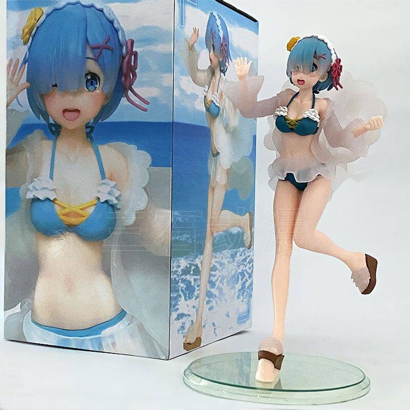 从零开始的异世界生活泳装蕾姆手办二次元比基尼美少女摆件模型