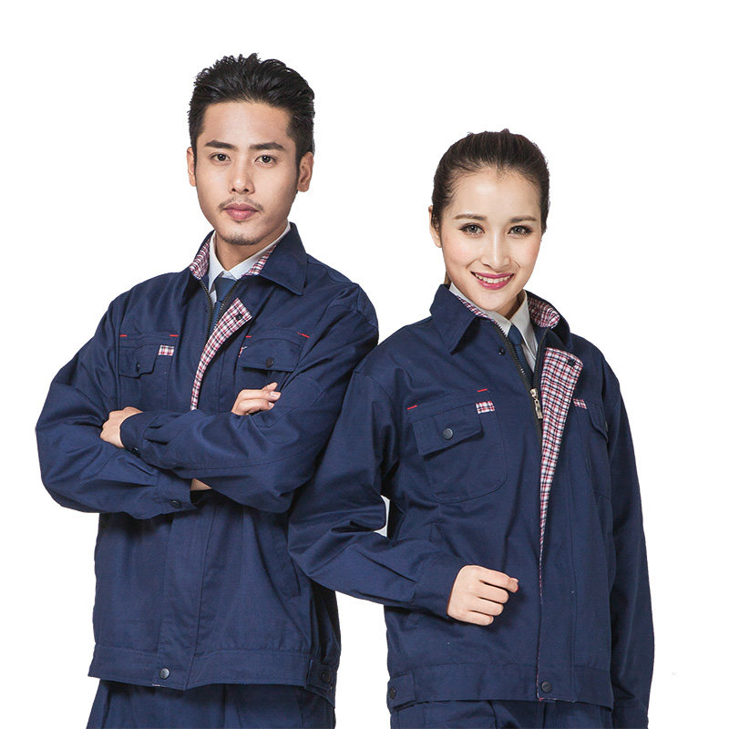 春秋长袖工作服套装男女汽修维修车间工厂服工程工装劳保服包邮