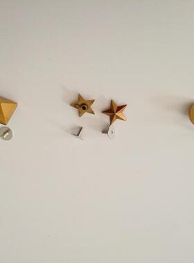 五角星方钉铜急钮OEB对色DIY手工包包手袋服装鞋帽装饰件