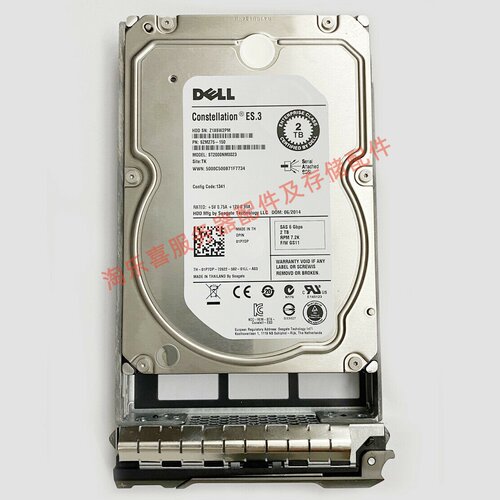 原装 DELL R510 R520 R710 R720 R730服务器硬盘2T 7.2K 3.5 SAS