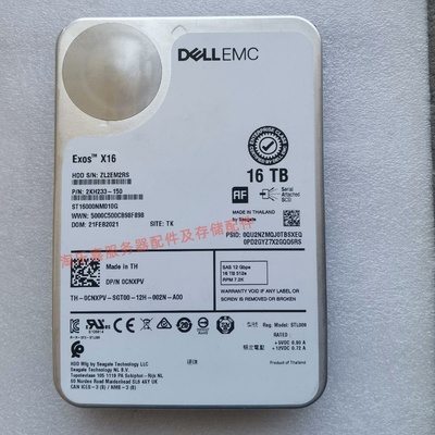 DELL R450 R550 R650 R750 R750xa 16T 7.2K 3.5寸 SAS 12Gb 硬盘