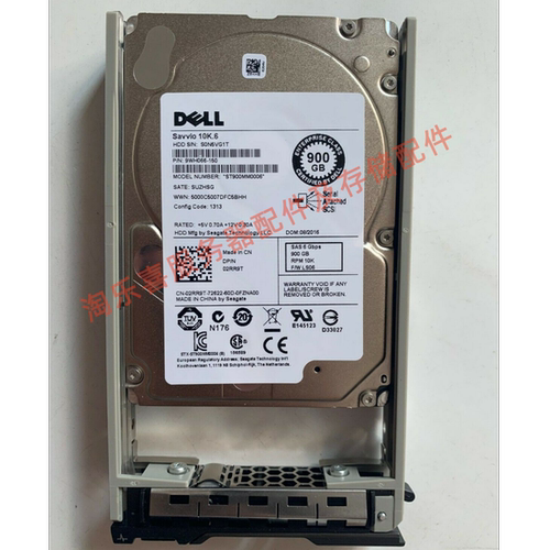 原装 DELL ST900MM0006 02RR9T 900G 10K.6 2.5寸 SAS 服务器硬盘