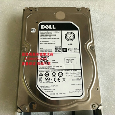 DELL ST6000NM0095 0RHVWG 6T 7.2K 3.5 SAS 12Gb 256M服务器硬盘