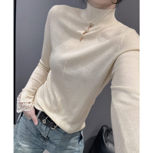 镂空毛衣针织衫长袖女