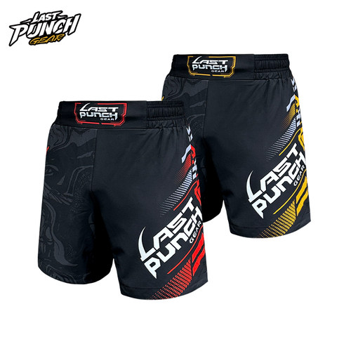 Last punch/夏季mma综合搏击短裤格斗训练运动休闲涤纶透气速干款