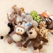 JSQ丛林动物小狮子钥匙扣毛绒公仔钥匙圈抓机娃娃汽车礼物包挂件