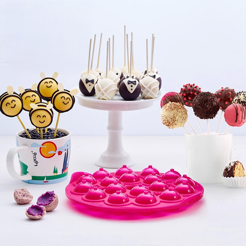 乐葵卡通创意蛋糕棒模具圆形棒棒糖蛋糕制作工具家庭硅胶烘焙模具