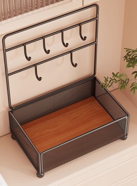 钥匙收纳玄关摆件门口放钥匙置物架入户鞋柜上摆件展示整理盒