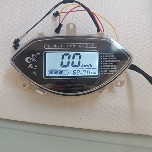 小佳俊数码表电动车仪表盘48v60v72v改装数码仪表显示屏总成