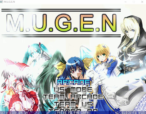Mugen大乱斗千人人全女格斗2015高清电脑版PC