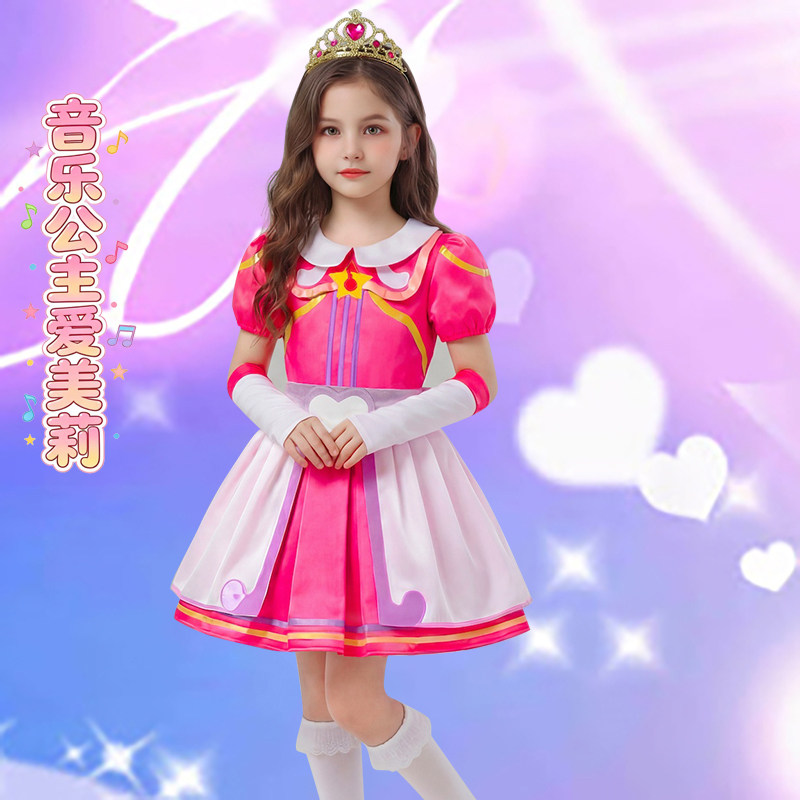 女童爱美莉音乐公主COS连衣裙
