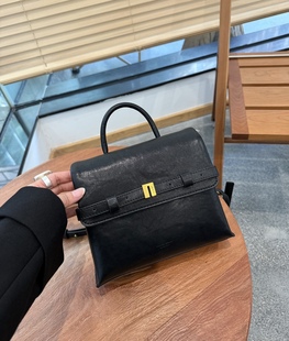 欧韩质感植鞣皮手提单肩斜挎小方包可双肩女包时尚 百搭高级通勤包