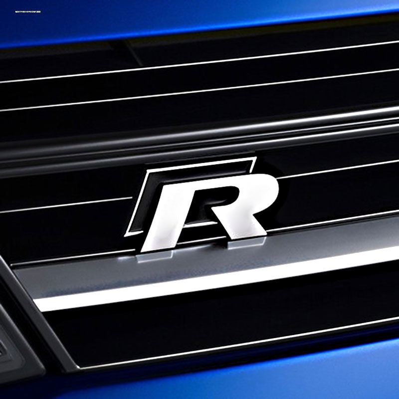适用大众高尔夫8新R标pro外观改装RLine中网车贴字母尾标装饰配件
