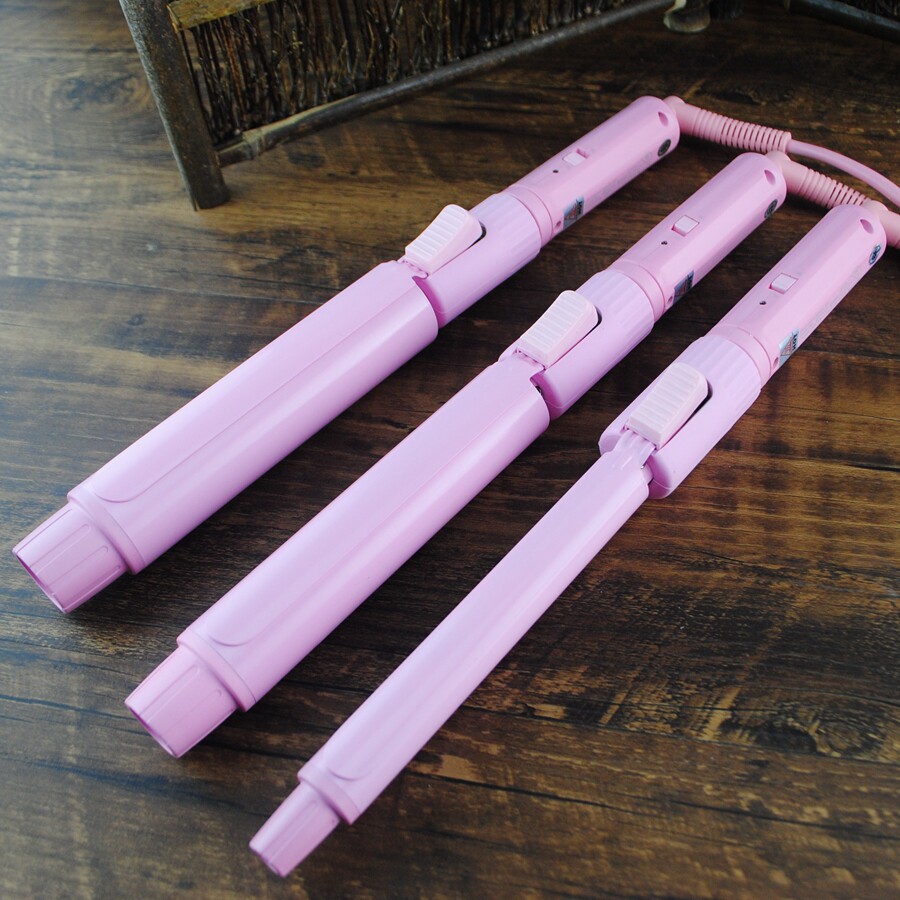 鹰堡粉色卷发棒电卷棒中大卷波浪刘海内扣梨花头陶瓷不伤发烫发器